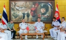 กองทัพเรือ โดยฐานทัพเรือสัตหีบ รับเยี่ยมคำนับจาก กองทัพเรือสาธารณรัฐประชาชนจีน ณ ห้องรับรอง กองบัญชาการฐานทัพเรือสัตหีบ อำเภอสัตหีบ จังหวัดชลบุรี